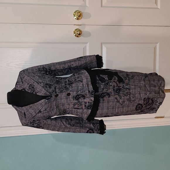 Floral midi skirt Coord set: Peplum blazer + pencil skirt - Picture 1 of 16